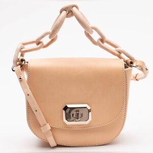 Red Valentino Leather Top Handle Bag NWT in beige